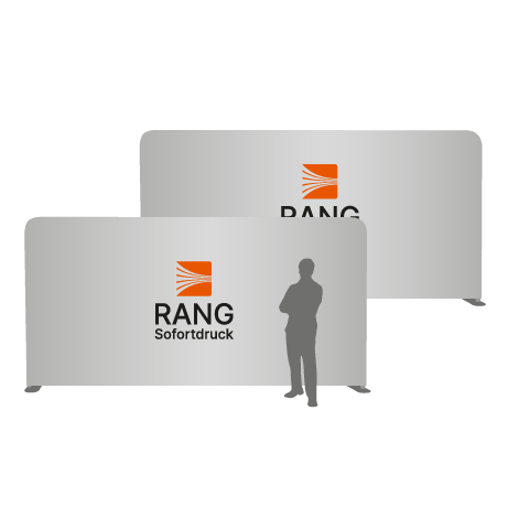 Textilwand ALU | 600er gerade | beidseitig bedruckt