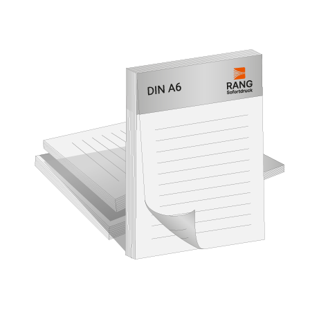 Blöcke ohne Deckblatt | DIN A6 | beidseitig bedruckt