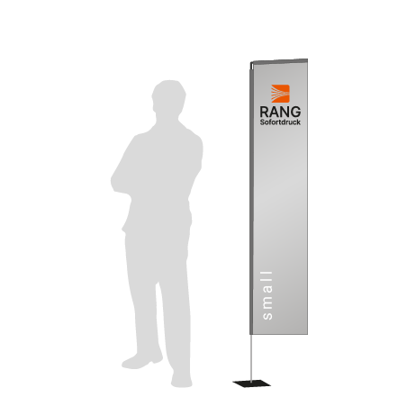 Beachflag Rechteck | Small (200 cm) | einseitig bedruckt